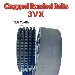 Banded Molded Notch Joined V-Belts 3vx Belt for Construction - China Ribbed  Belt, Rubber Belt